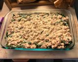 Mustáros rakott zöldbab, sertéscombbal 🥘 recept fázis 3 fotója