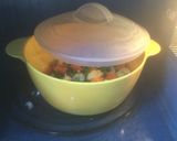 A picture of step 1 of Hyderabadi Dum Biryani.