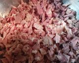 A picture of step 2 of Easter Ham Salad.