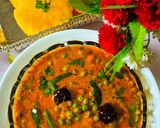 मटर कैप्सिकम करी विथ मक्का पूरी (Green Peas Capsicum Curry with Makka Poori) रेसिपी चरण 10 फोटो