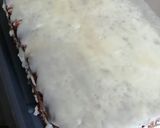 Pas rețetă Prăjitură cu 2 blaturi, cremă cu mascarpone, strat de gem cu nucă și glazură de ciocolată albă 16 fotografie