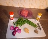 A picture of step 1 of Beef Samosas.