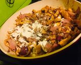 Tejszínes sonkás, csirkés penne recept fázis 3 fotója