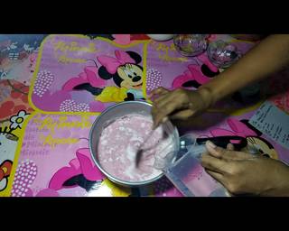 CENDOL pelangi tepung HUNKWE - Step 1