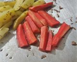 A picture of step 4 of Tawa fry vegetables.