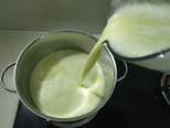 Sữa đậu xanh nước cốt dừa và dứa bước làm 7 hình