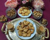 A picture of step 5 of Maiday ki meethi tikkiyan😋.