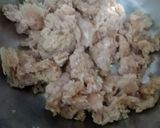 A picture of step 1 of Peri bites with twist and mustard dynamite sauce.