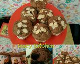 Foto langkah ke 4 dari resep Banana chocolate muffin topping almond.