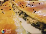 فطيرة بحشوة السلق والدجاج