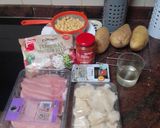 Foto del paso 1 de la receta: Garbanzada de pavo y setas con papas fritas