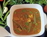 A picture of step 5 of Sindhi Kadhi.