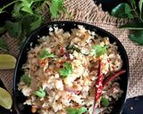 A picture of step 6 of Cauliflower Upma.