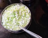 A picture of step 1 of Makhna, Sabudana kheer.