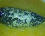 Foto del paso 3 de la receta: Pimientos Poblano Empanizados Rellenos Con Cordero Rallado Y Queso