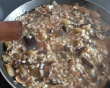Foto del paso 8 de la receta: Risotto de champiñones y berenjena