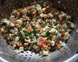 A picture of step 3 of BhindiBhurji.