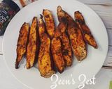 A picture of step 7 of Oven Roasted Sweet Potatoes with Cajun and Fajita Seasonings.