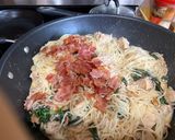 A picture of step 5 of Tuscan Chicken Pasta.