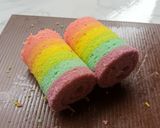 Foto langkah ke 11 dari resep Rainbow cake kukus.