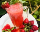 A picture of step 3 of Strawberry and watermelon juice.