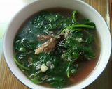Hình bước làm 2 của món Canh rau tạp tàng nấu nấm