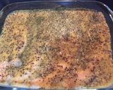 Foto del paso 7 de la receta: Salmón con mostaza y mandarina sobre puré de patata