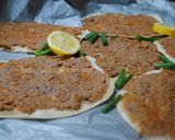 A picture of step 32 of Lahmacun pizza.