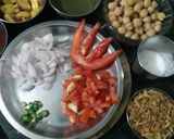 A picture of step 2 of Basket chaat.