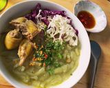 Hình bước làm 4 của món Bánh canh xắt nấu gà vườn