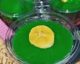 Foto langkah ke 7 dari resep Puding Roti Coklat Pandan Pisang.