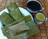 รูปขั้นตอนการทำที่ 6 ของ ขนมกล้วยนึ่ง สูตรป้าหมู
