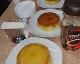A picture of step 9 of Flan (Baked Custard) in a Water Bath.