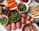 Foto del paso 1 de la receta: Ensaladilla rusa con edamame...y versión vegetariana