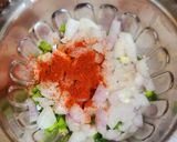 A picture of step 3 of Capsicum Papad Paratha.