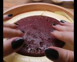Áfonyás mousse tükörglazúrral és cukorkosárral Picipiros Konyhájából recept fázis 5 fotója