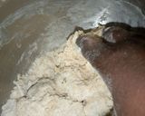 A picture of step 1 of Leopard print bread.