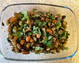 A picture of step 2 of Aubergine and almond salad.