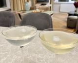 A picture of step 3 of Old Cuban Cocktail.