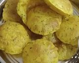 A picture of step 6 of Masala Poori from left over sooji upama.