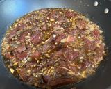 A picture of step 2 of Filipino Beef Adobo.