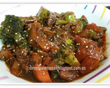 Foto del paso 6 de la receta: Pollo en salsa de soja con brócoli