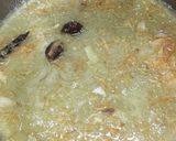 A picture of step 3 of Palak gosht.