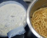 Φωτογραφία βήματος 4 της συνταγής Μακαρόνια αλά κρεμ με μπέικον, μανιτάρια & προαιρετικά τυρί κρέμα ✨η ελληνική μας "καρμπονάρα"✨