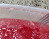 A picture of step 1 of Watermelon ice cream sundae.