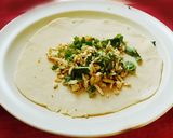 A picture of step 3 of Paneer stuffed masala parotta.