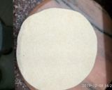 A picture of step 2 of Roti from wheat flour.