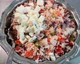 Une image de l'étape 14 de Salade de Riz aux Tomates, Thon, Feta et Romarin.