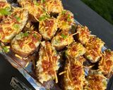 A picture of step 9 of Smoked twice baked potatoes.