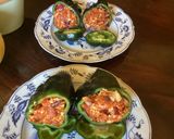 A picture of step 2 of California Farm Pork Chorizo Poblano Peppers.